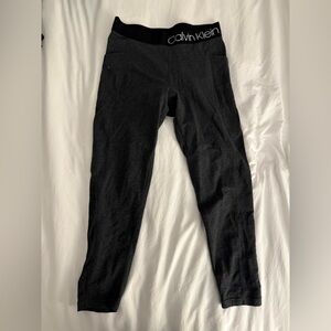 Calvin Klein Charcoal Stretch Capri Legging